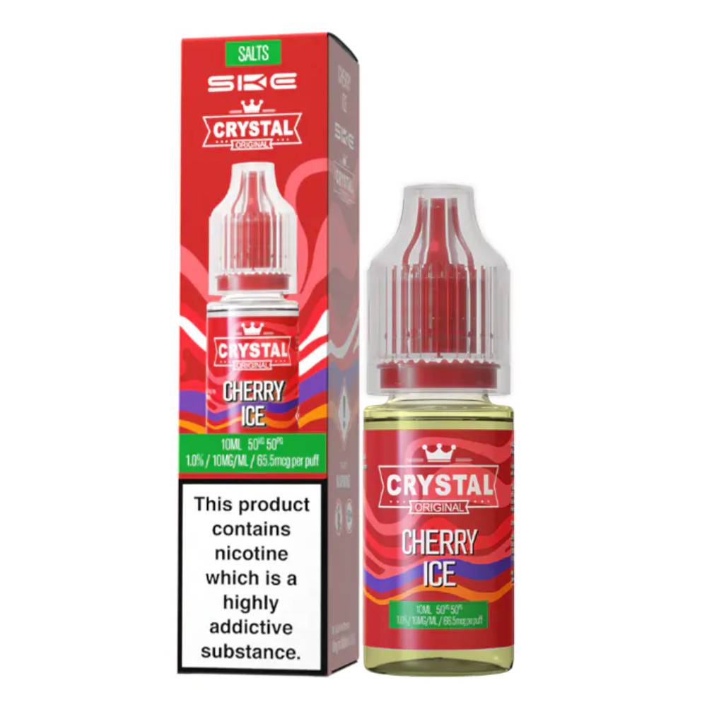 Ske Crystal Nic Salts E-Liquids 10ml Cherry Ice 10mg