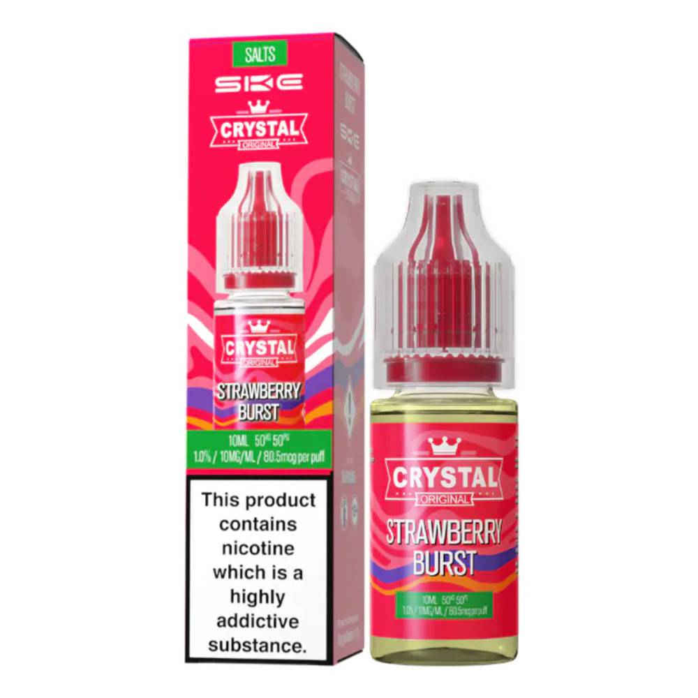 Ske Crystal Nic Salts E-Liquids 10ml Strawberry Burst 20mg