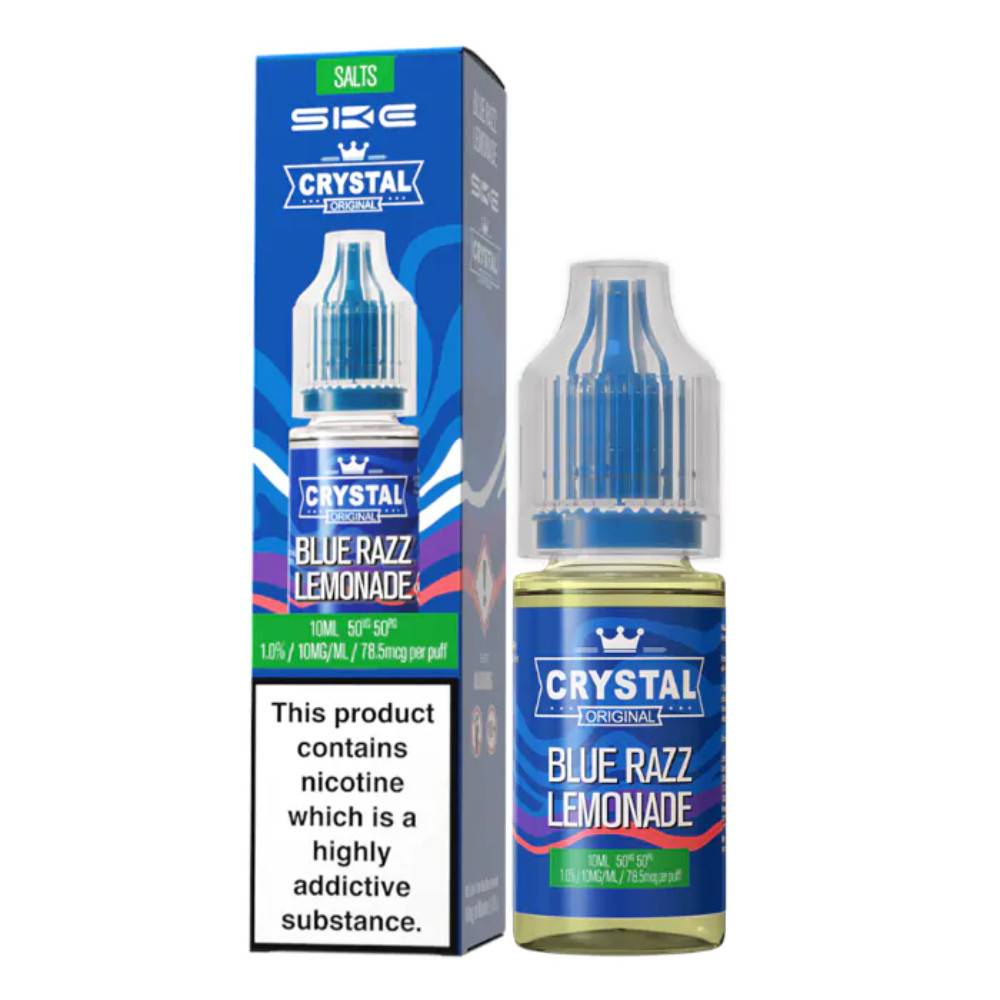 Ske Crystal Nic Salts E-Liquids 10ml Blue Razz Lemonade 20mg