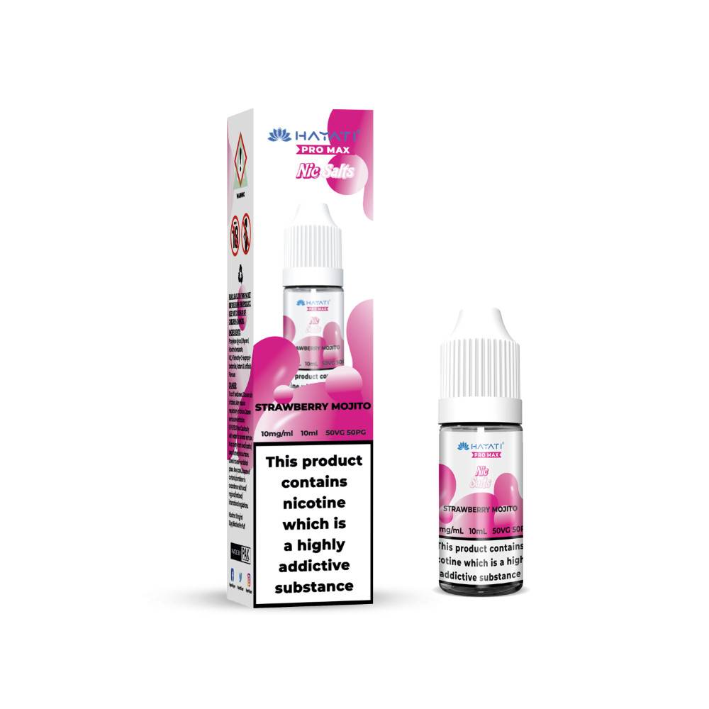 Hayati Pro Max Nic Salts E-Liquids 10ml Strawberry Mojito 10mg