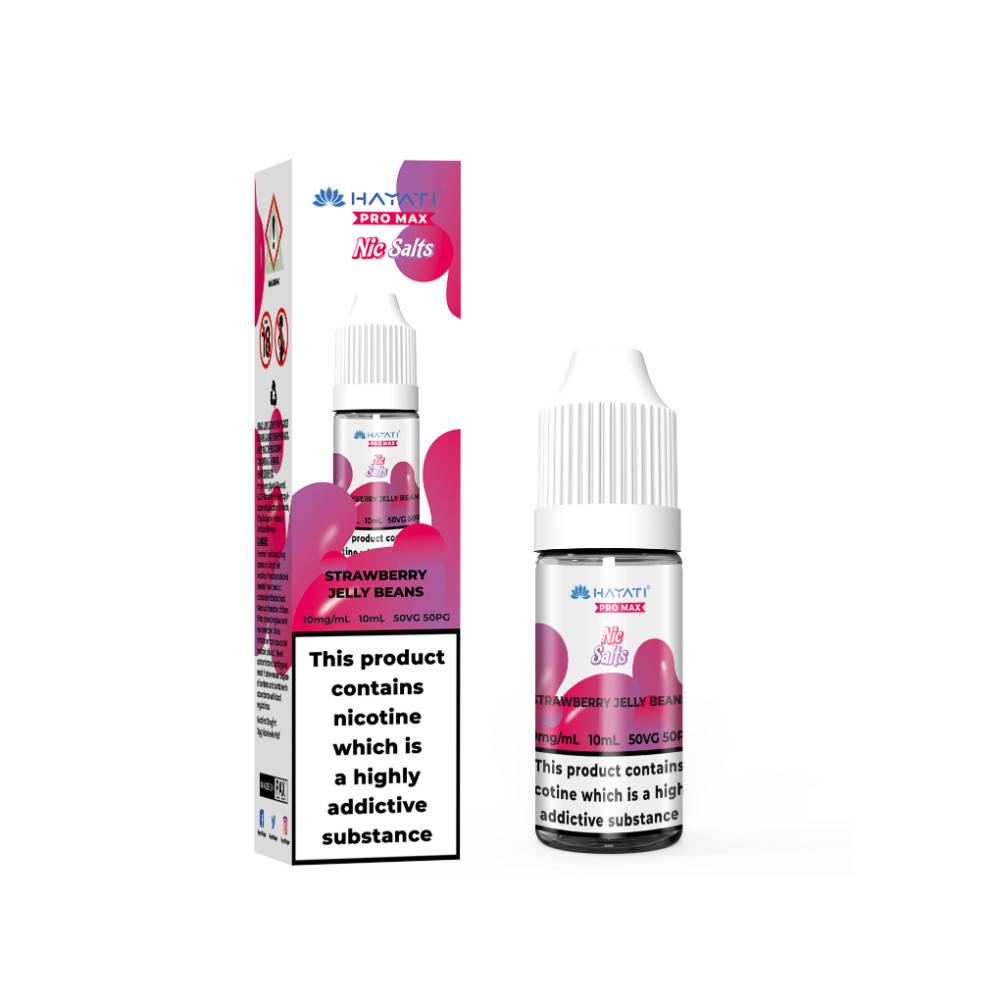 Hayati Pro Max Nic Salts E-Liquids 10ml Strawberry Jelly Beans 10mg