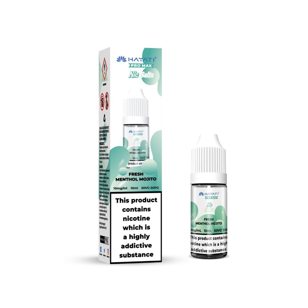 Hayati Pro Max Nic Salts E-Liquids 10ml Fresh Menthol Mojito 20mg
