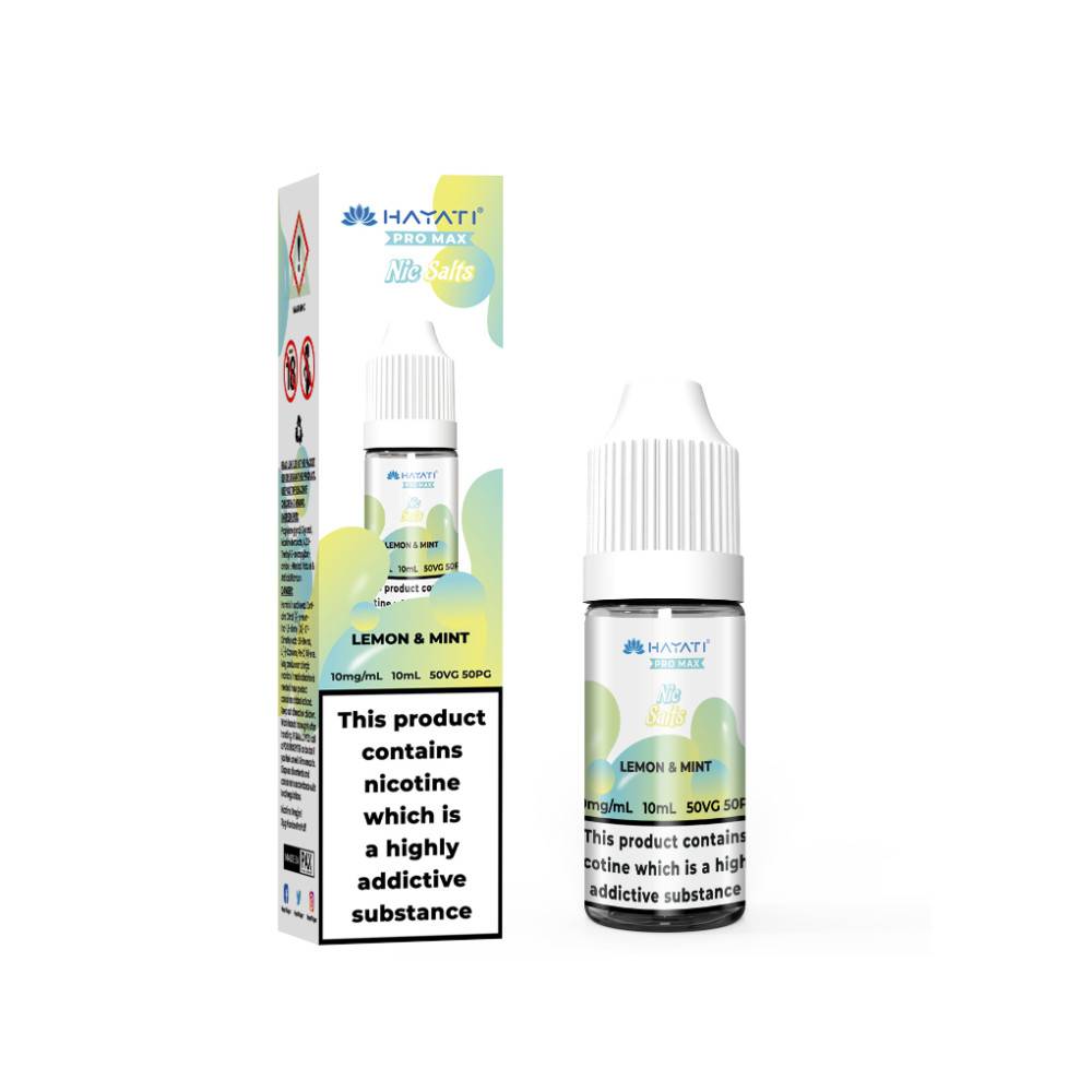 Hayati Pro Max Nic Salts E-Liquids 10ml Lemon & Mint 20mg