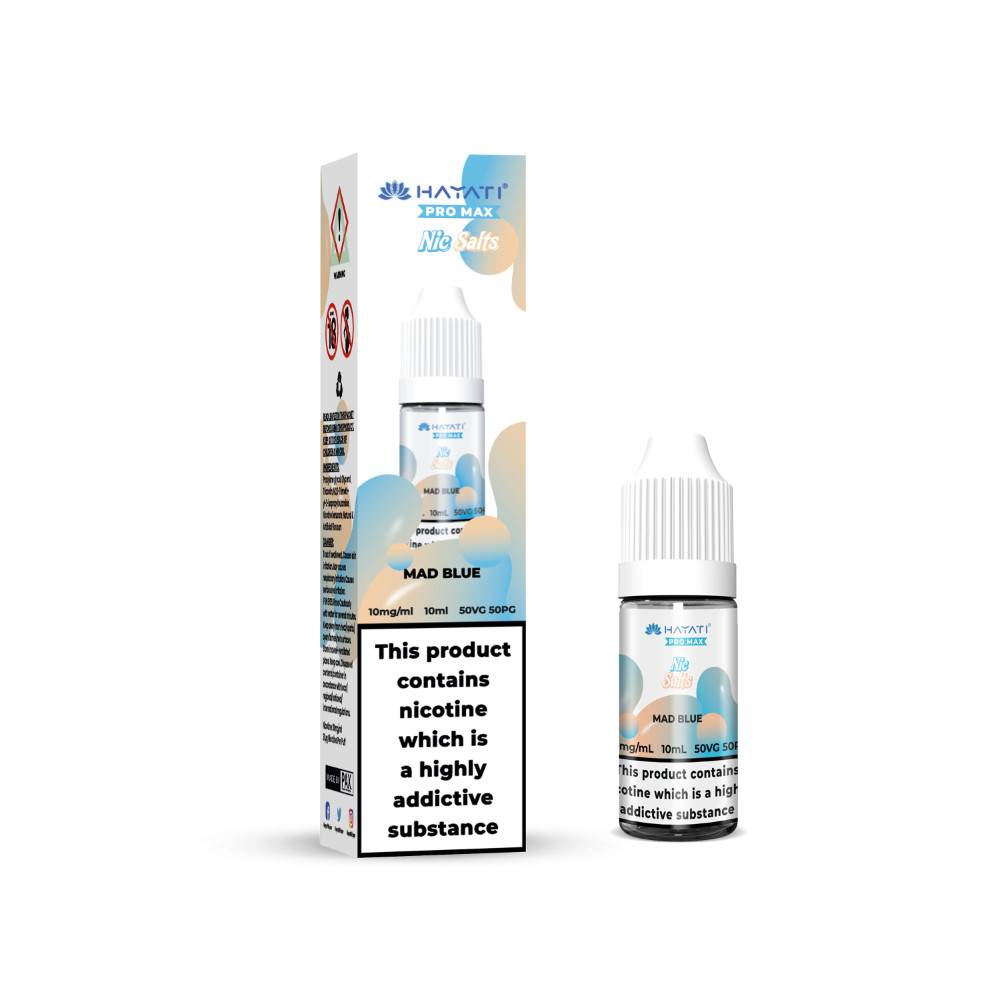 Hayati Pro Max Nic Salts E-Liquids 10ml Mad Blue 20mg