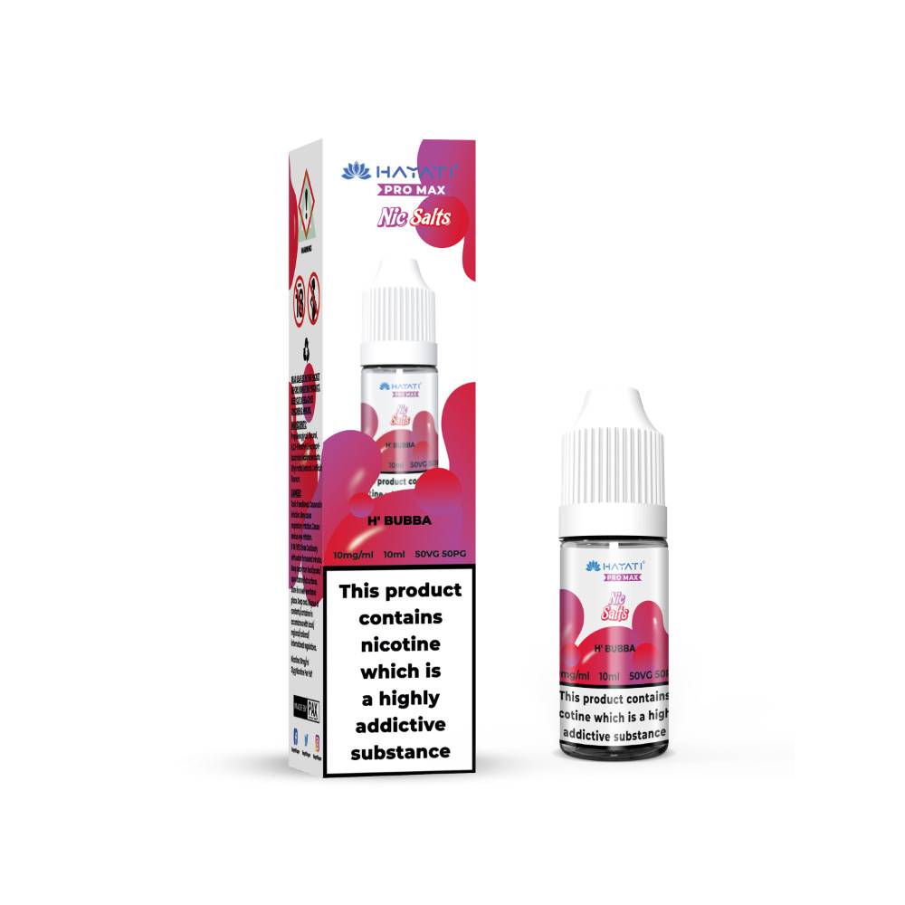 Hayati Pro Max Nic Salts E-Liquids 10ml H'Bubba 20mg