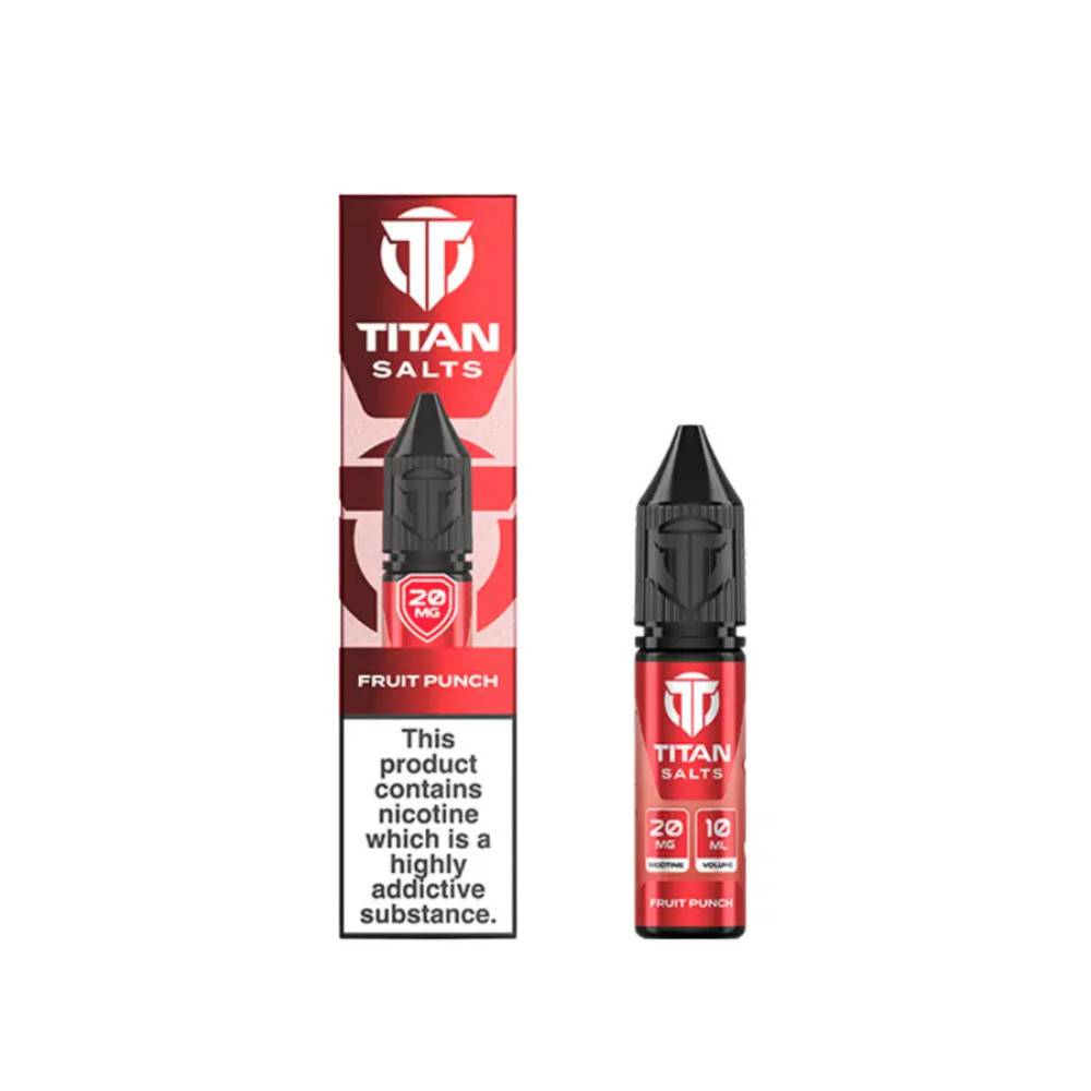 Titan Nic Salts e liquids 10ml Fruit Punch 20mg