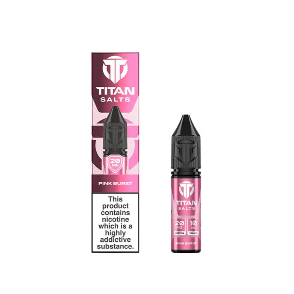 Titan Nic Salts e liquids 10ml Pink Burst 20mg