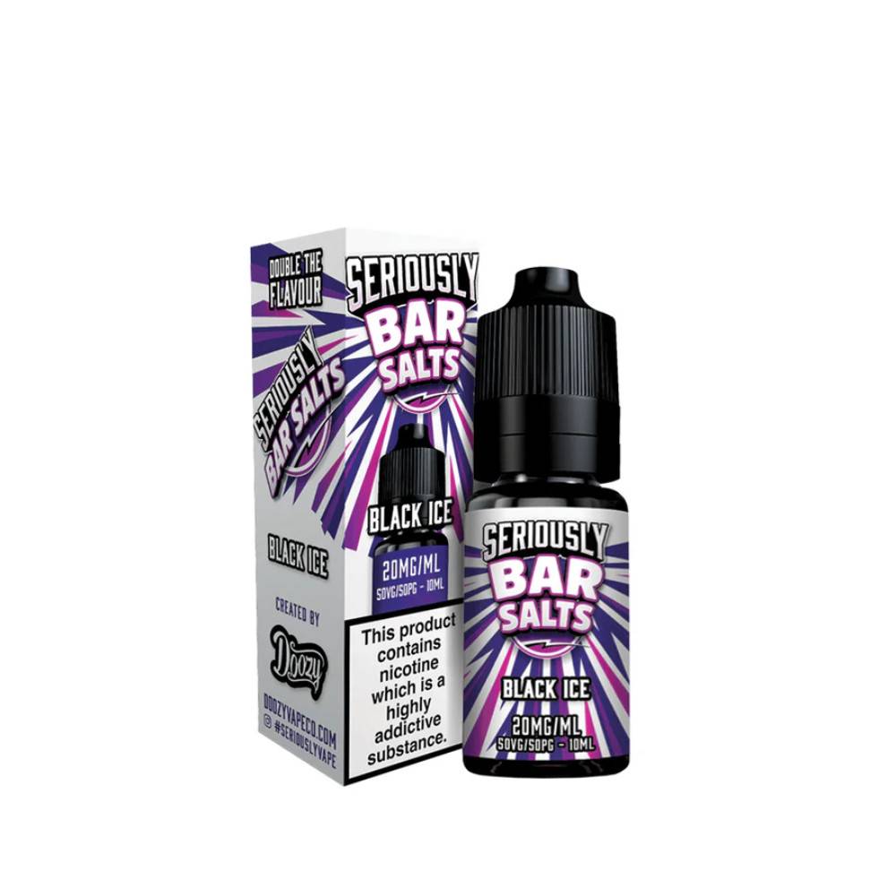 Doozy Seriously Bar Salts 10ml e liquids 10ml Black Ice 10mg