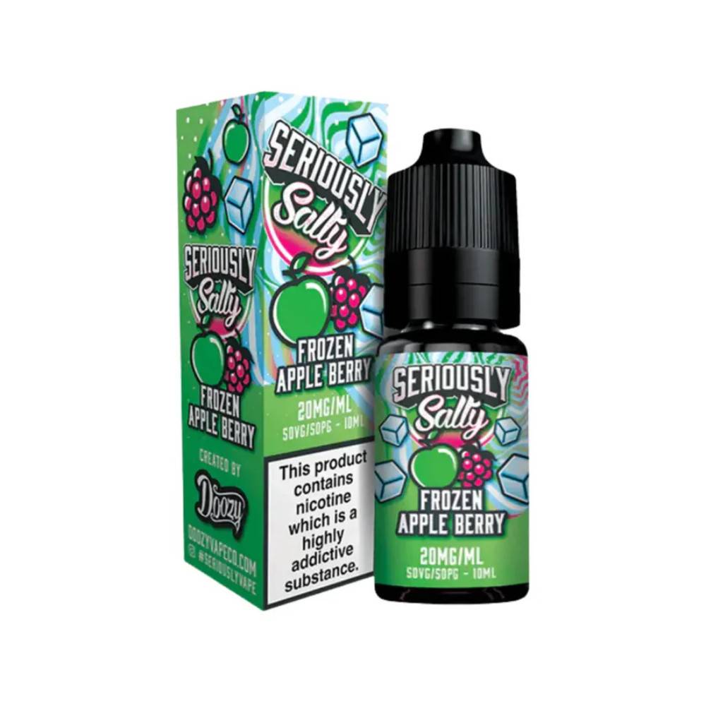 Doozy Seriously Salty Nic Salts e liquids 10ml Frozen Apple Berry 20mg