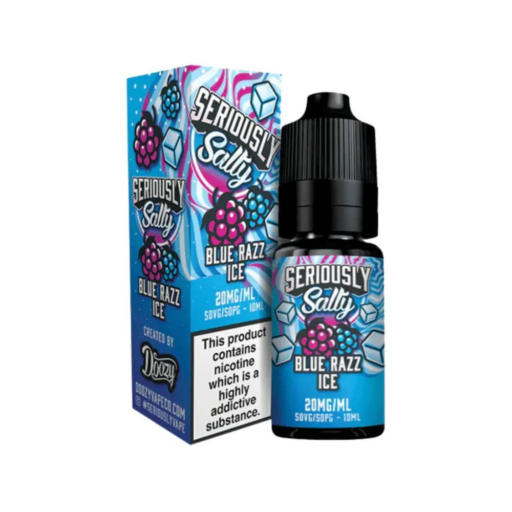 Doozy Seriously Salty Nic Salts e liquids 10ml Blue Razz Ice 10mg