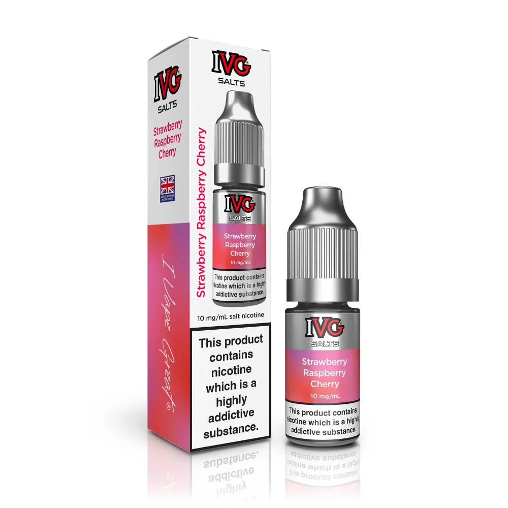 IVG Salt e liquids 10ml Strawberry Raspberry Cherry 10mg