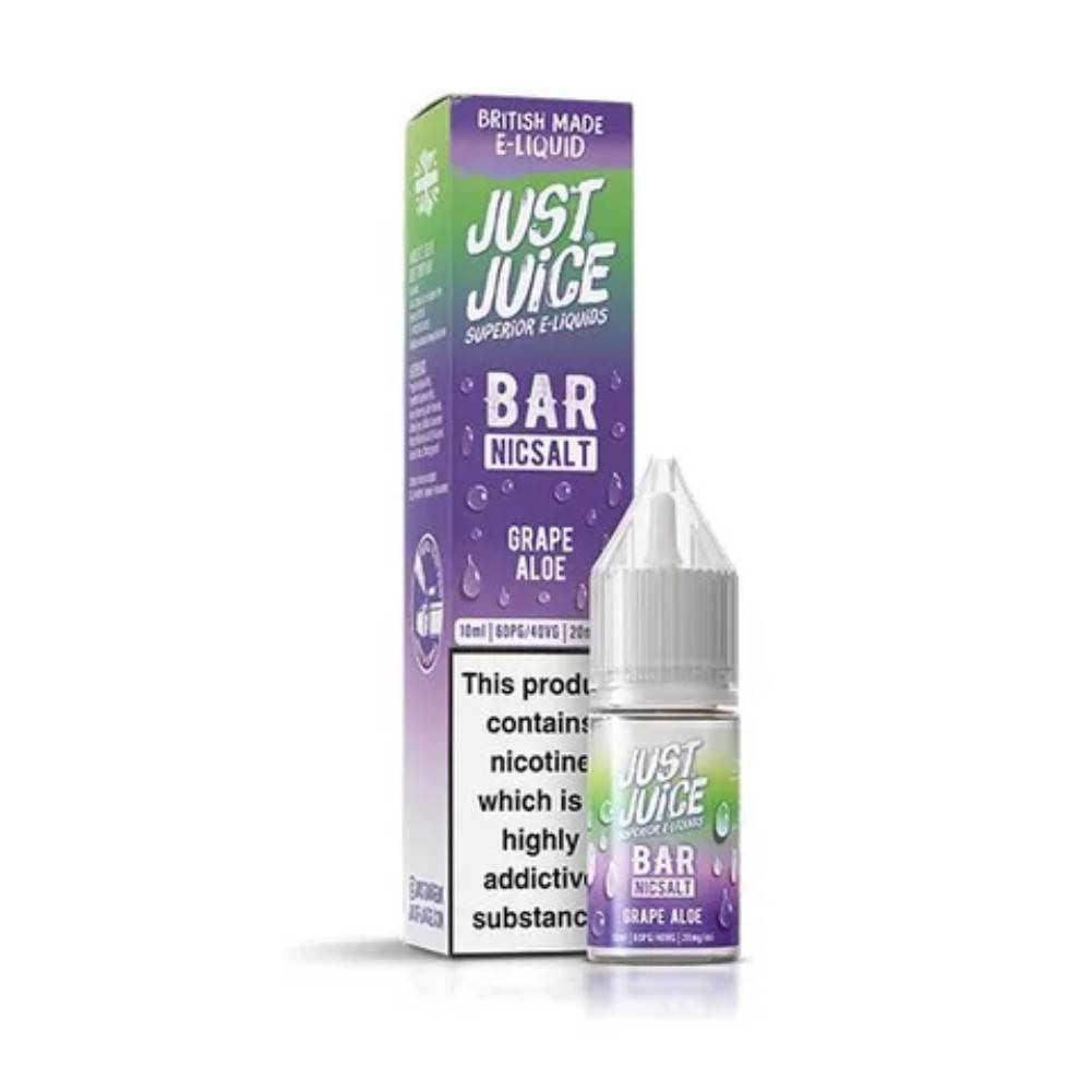 Just Juice Bar Nic Salts e liquids 10ml Grape Aloe 20mg