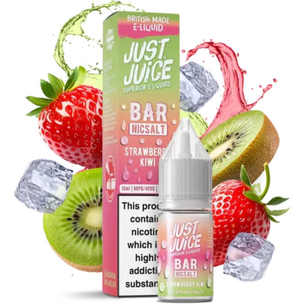 Just Juice Bar Nic Salts e liquids 10ml Strawberry Kiwi 20mg