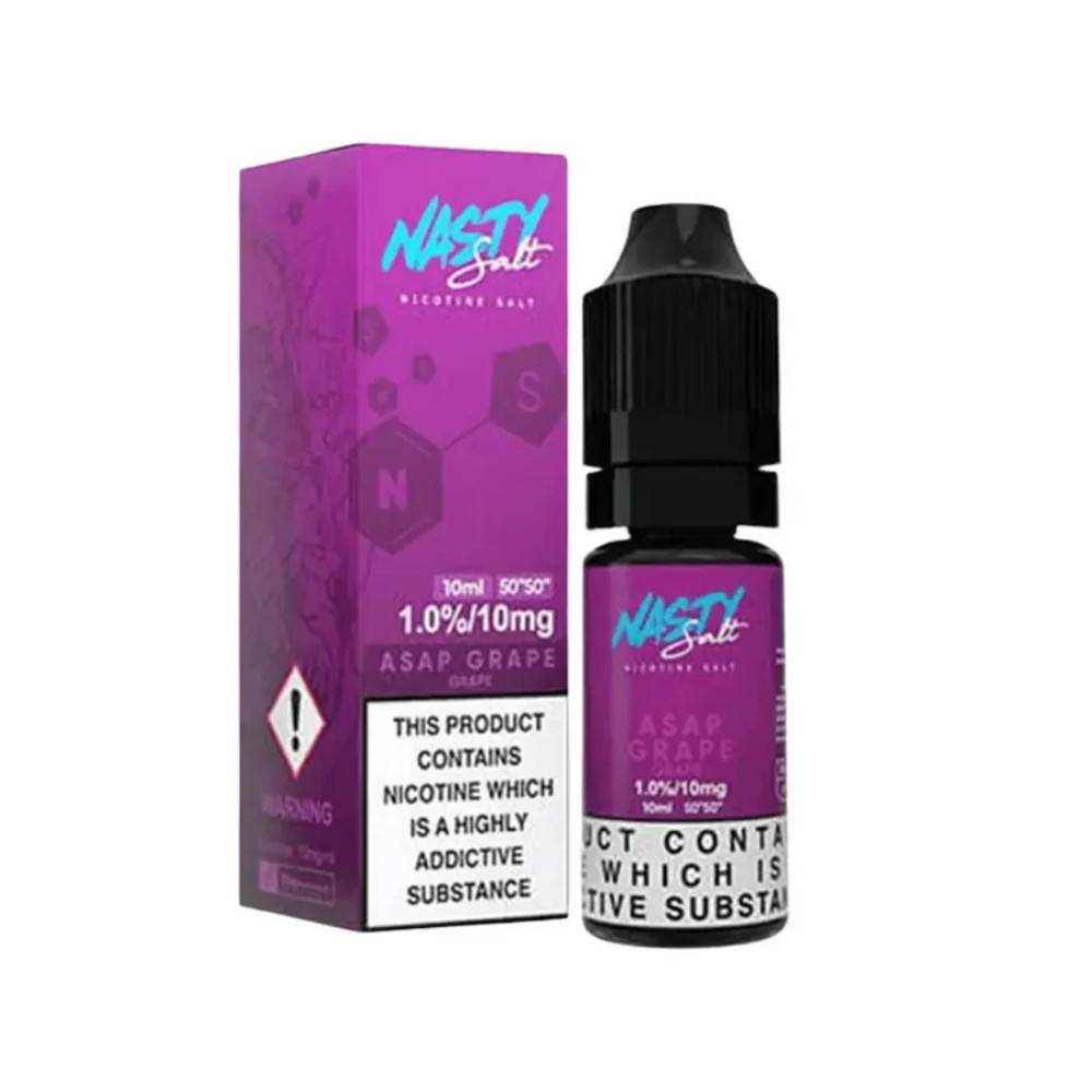 Nasty Juice Nic Salts e liquids 10ml Asap Grape 10mg