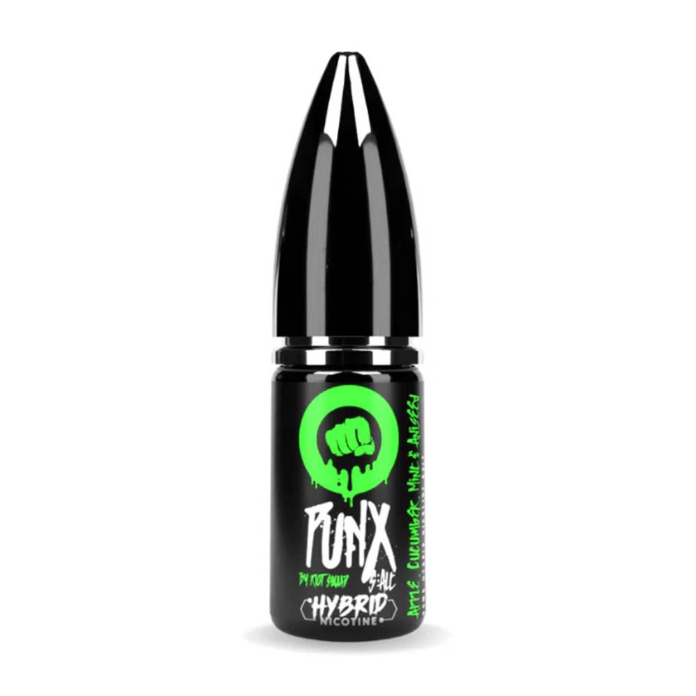 Riot Squad Punx Nic Salts e liquids 10ml Apple Cumcumber Mint & Aniseed 20mg