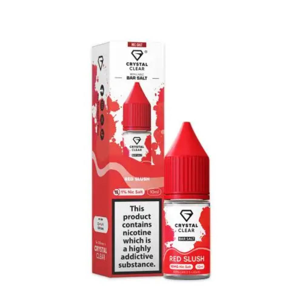 Crystal Clear Nic Salts e liquids 10ml Red Slush 20mg