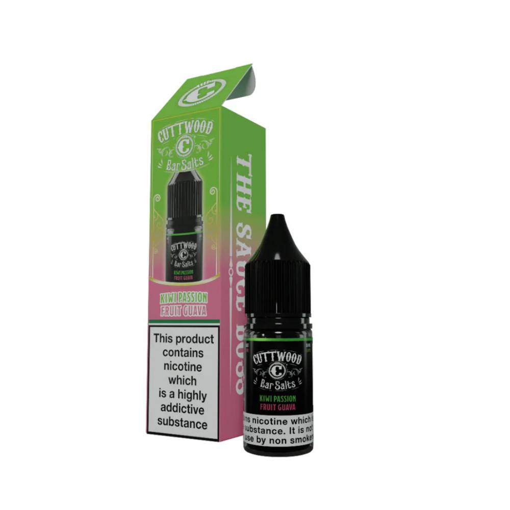Cuttwood Bar Salt Nic Salts e liquids 10ml Kiwi Passion Fruit Guava 20mg