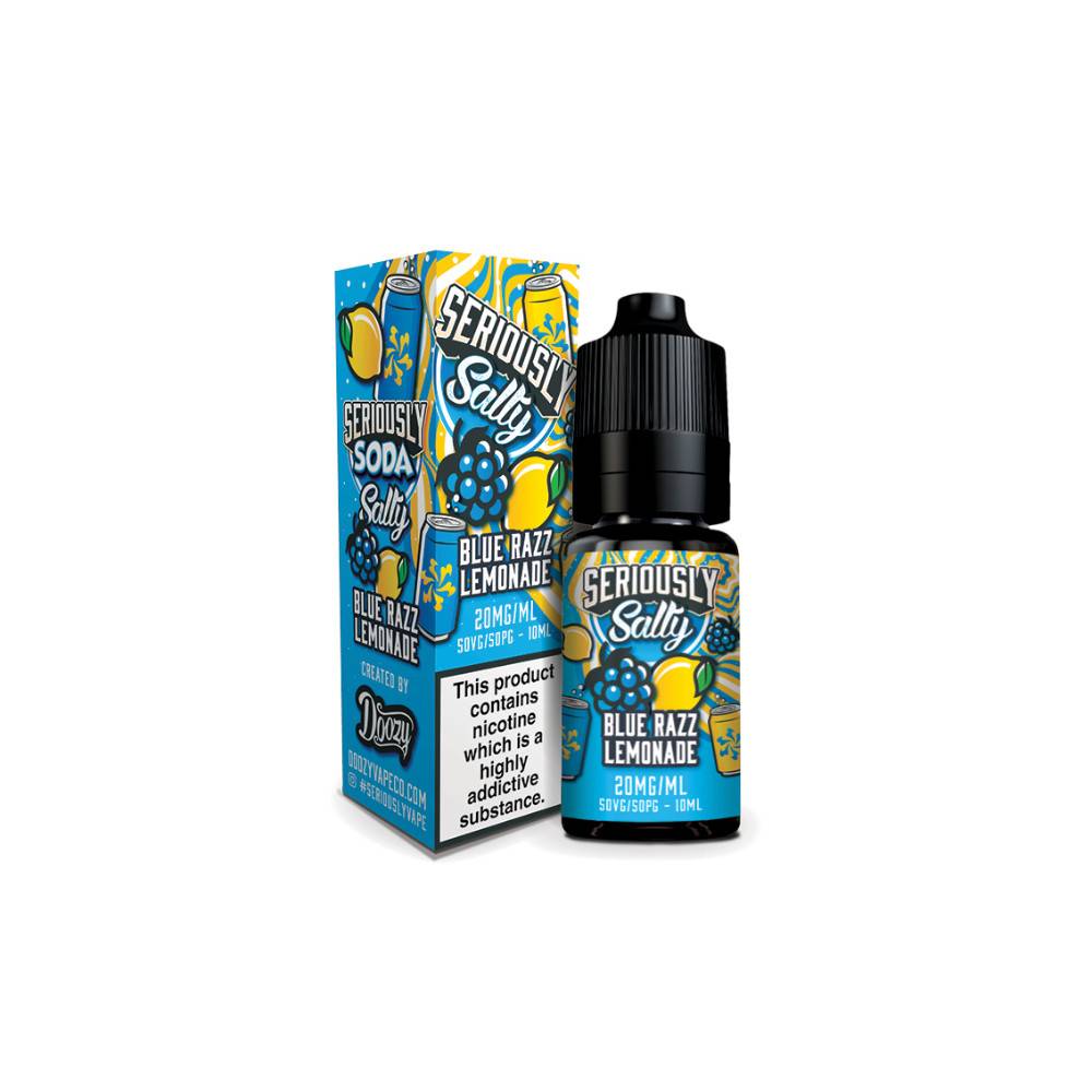 Doozy Serious Soda Nic Salts e liquids 10ml Blue Razz Lemonade 10mg