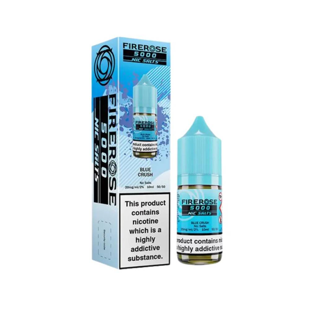 Firerose 5000 Nic Salts e liquids 10ml Blue Crush 20mg