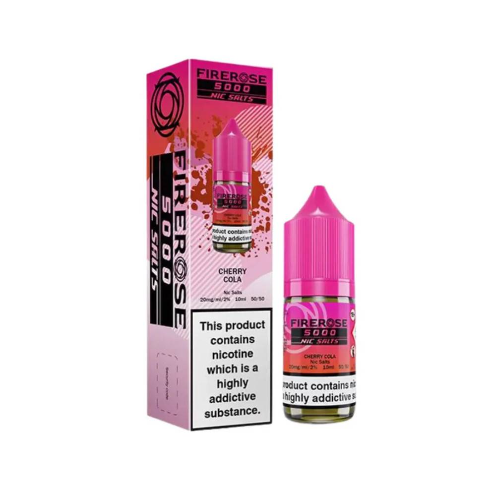 Firerose 5000 Nic Salts e liquids 10ml Cherry Cola 20mg