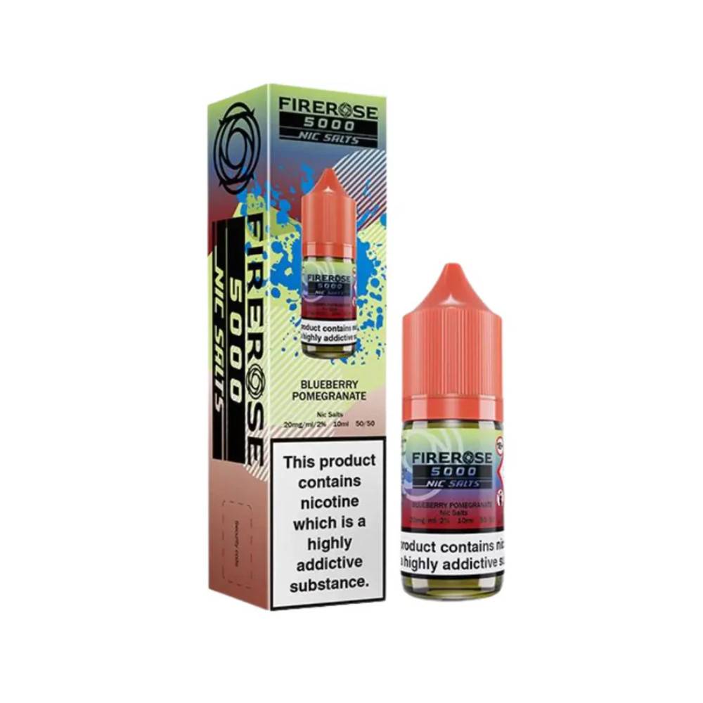 Firerose 5000 Nic Salts e liquids 10ml Blueberry Pomegranate 10mg