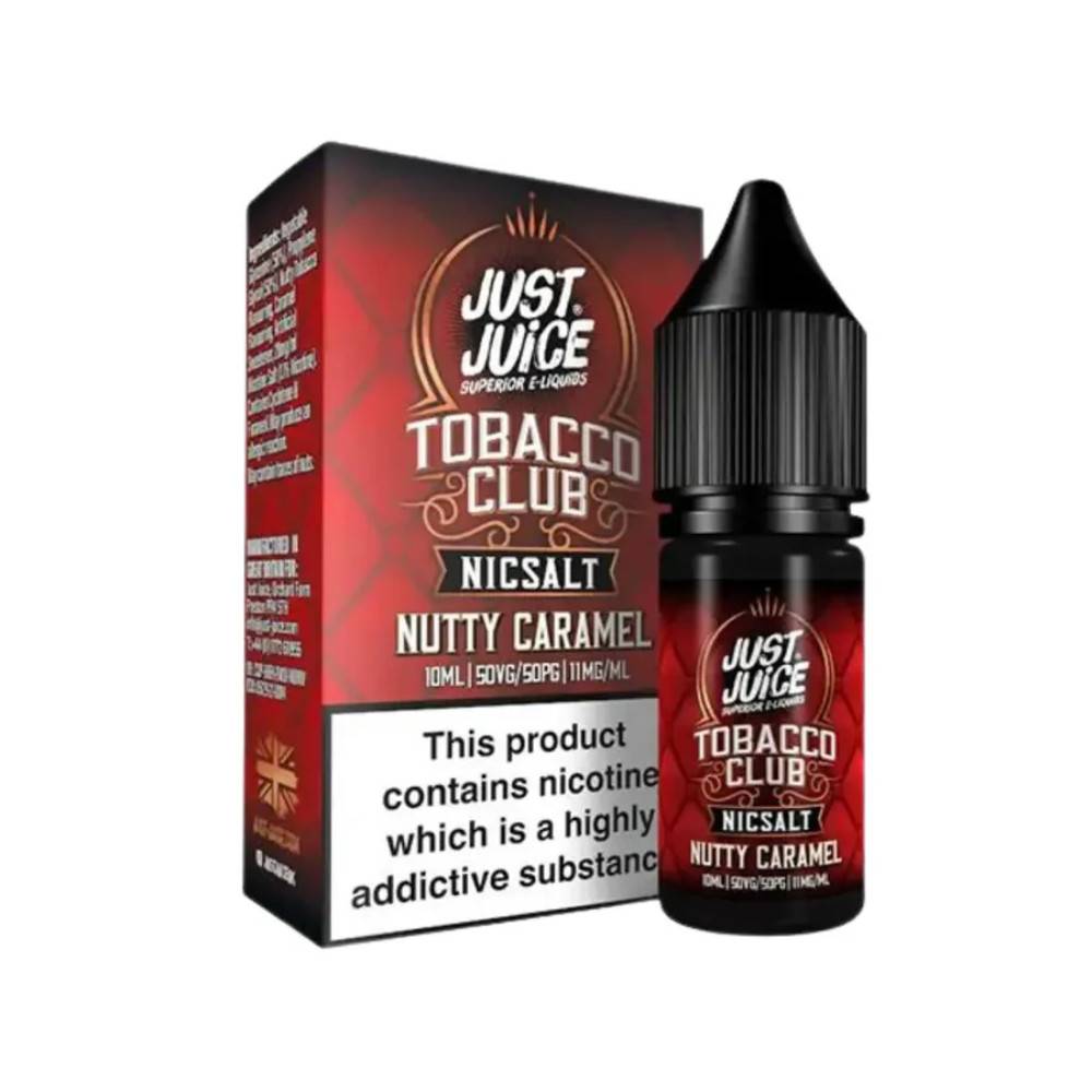 Just Juice Tobacco Club Nic Salts e liquids 10ml Nutty Caramel Tobacco 10mg