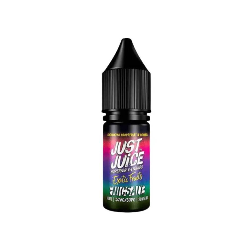 Just Juice Exotic Fruits Nic Salts e liquids 10ml Cherimoya Grapefruit & Berries 20mg