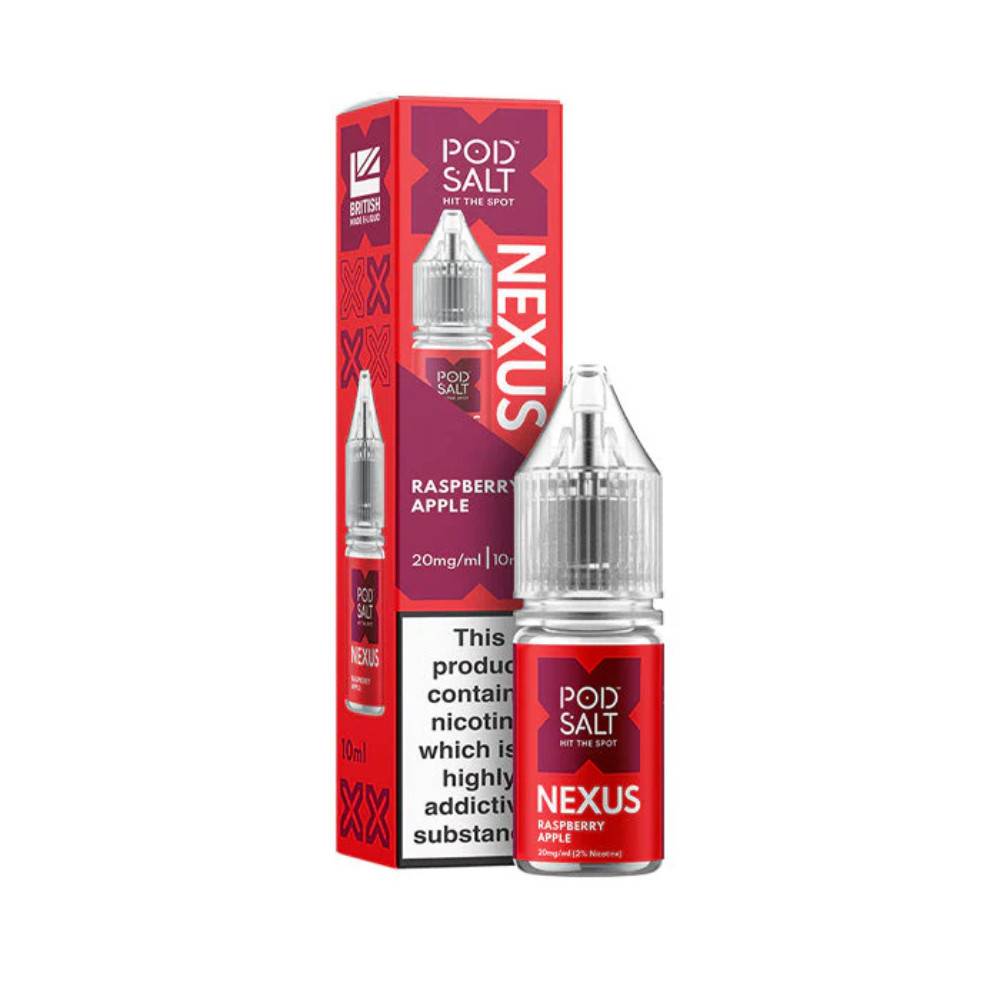 Pod Salt Nexus e liquids 10ml Raspberry Apple 10mg