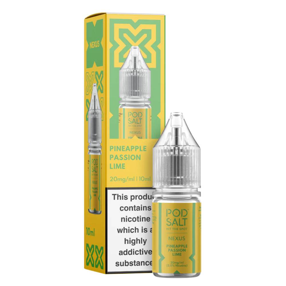 Pod Salt Nexus e liquids 10ml Pineapple Passion Lime 20mg