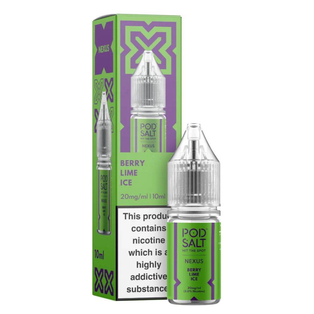 Pod Salt Nexus e liquids 10ml Berry Lime Ice 20mg