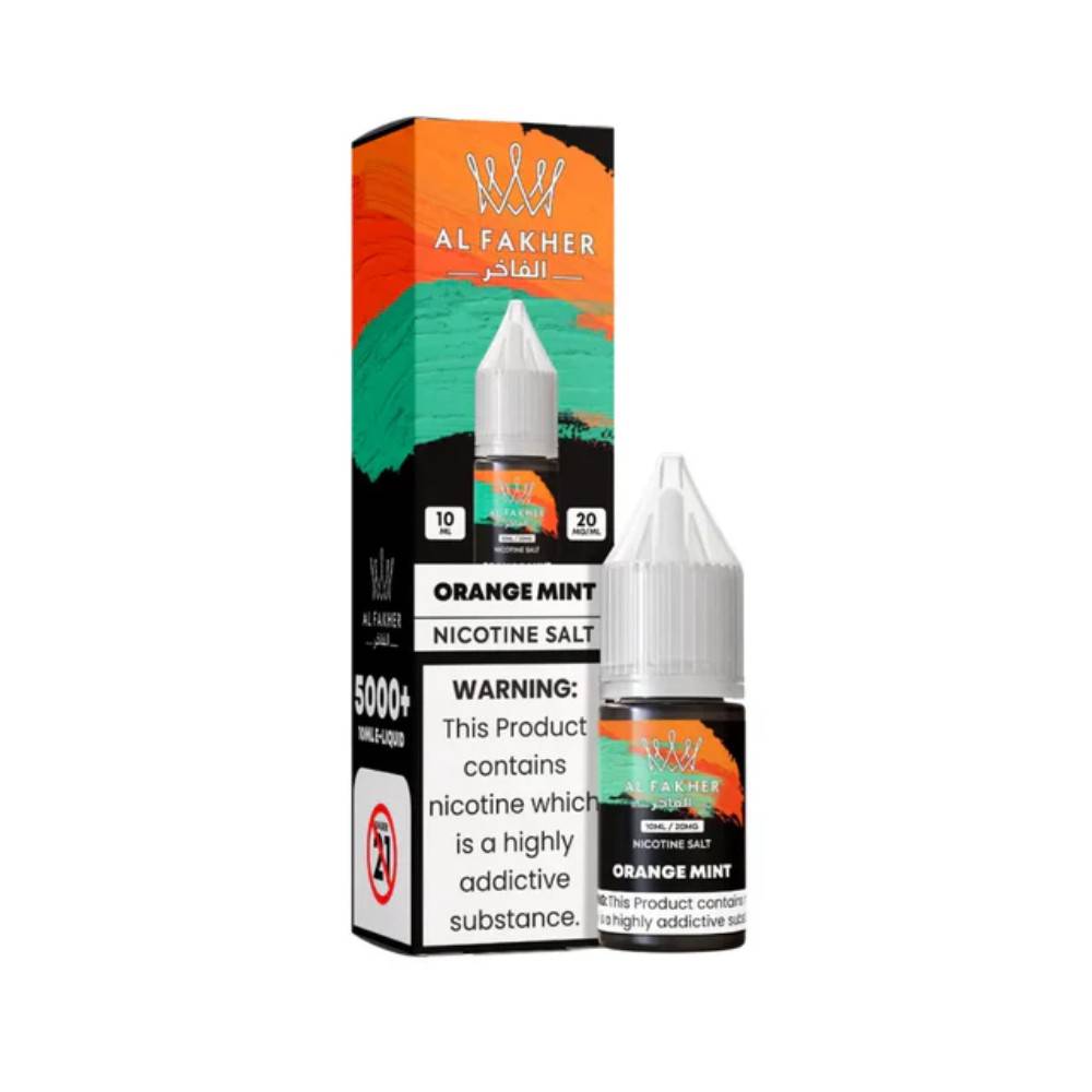 Al Fakher Nic Salts e liquids 10ml Orange Mint 20mg
