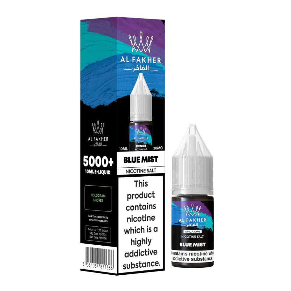 Al Fakher Nic Salts e liquids 10ml Blue Mist 20mg