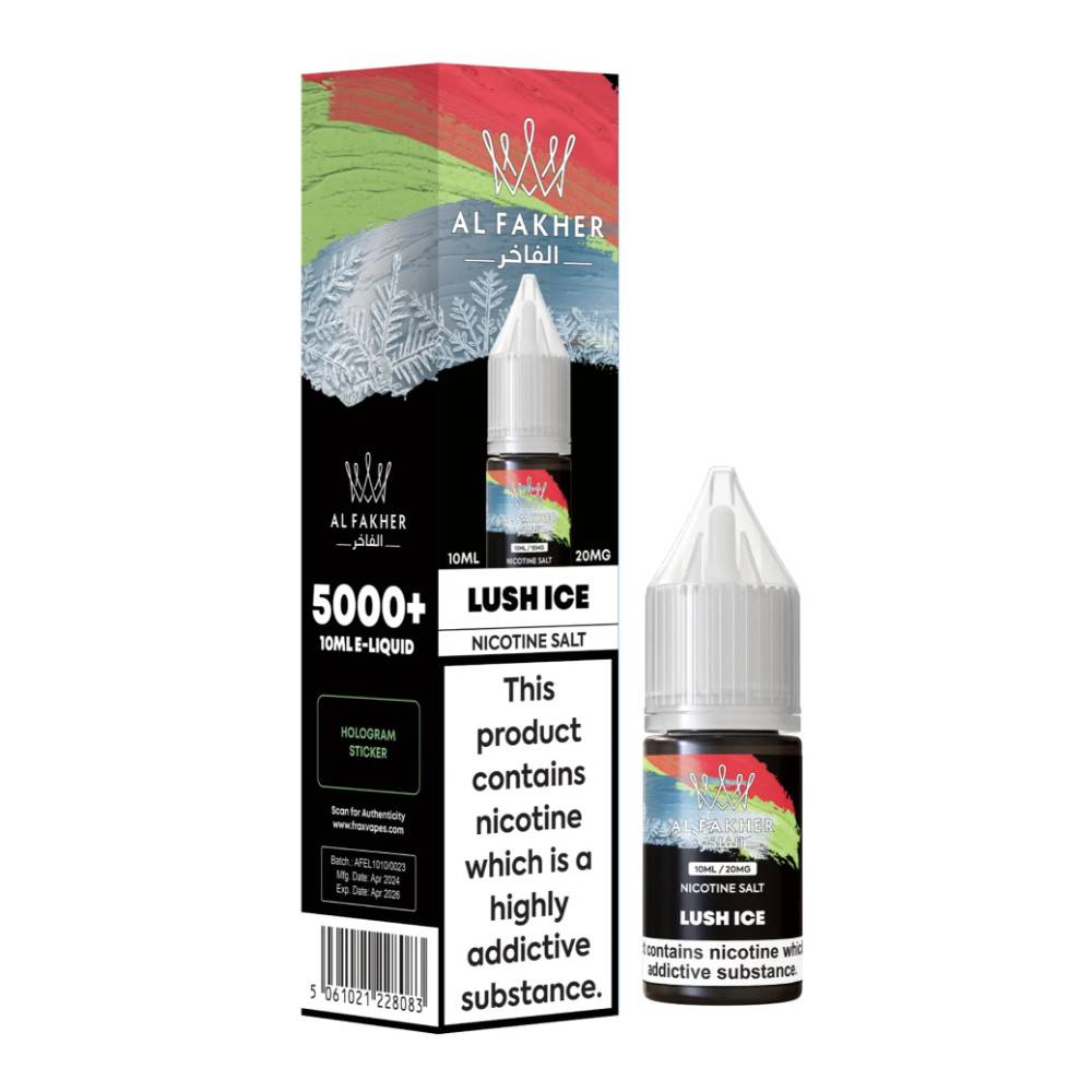 Al Fakher Nic Salts e liquids 10ml Lush Ice 20mg
