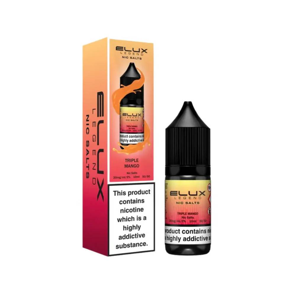 Elux Legend Nic Salts E-Liquids 10ml Triple Mango 10mg