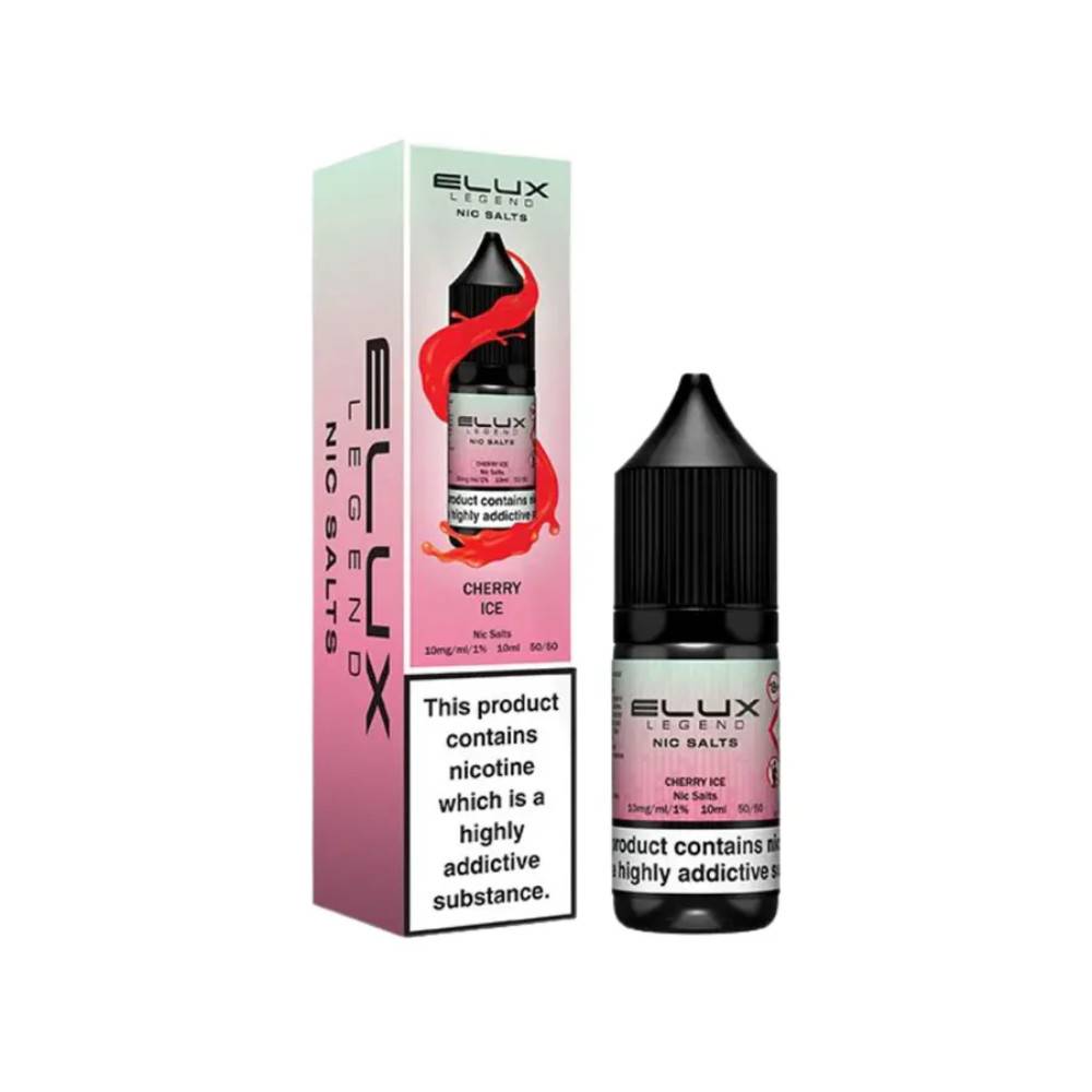 Elux Legend Nic Salts E-Liquids 10ml Cherry Ice 10mg