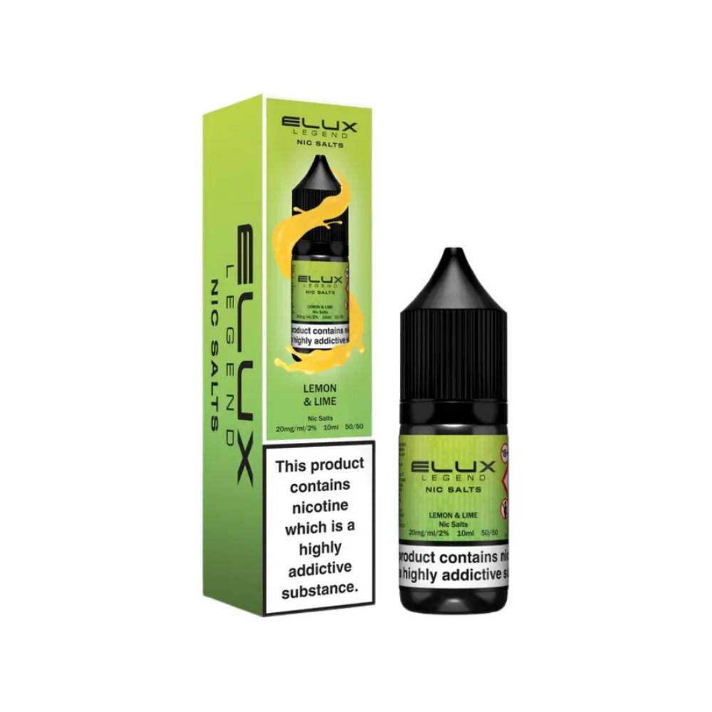 Elux Legend Nic Salts E-Liquids 10ml Lemon Lime 20mg