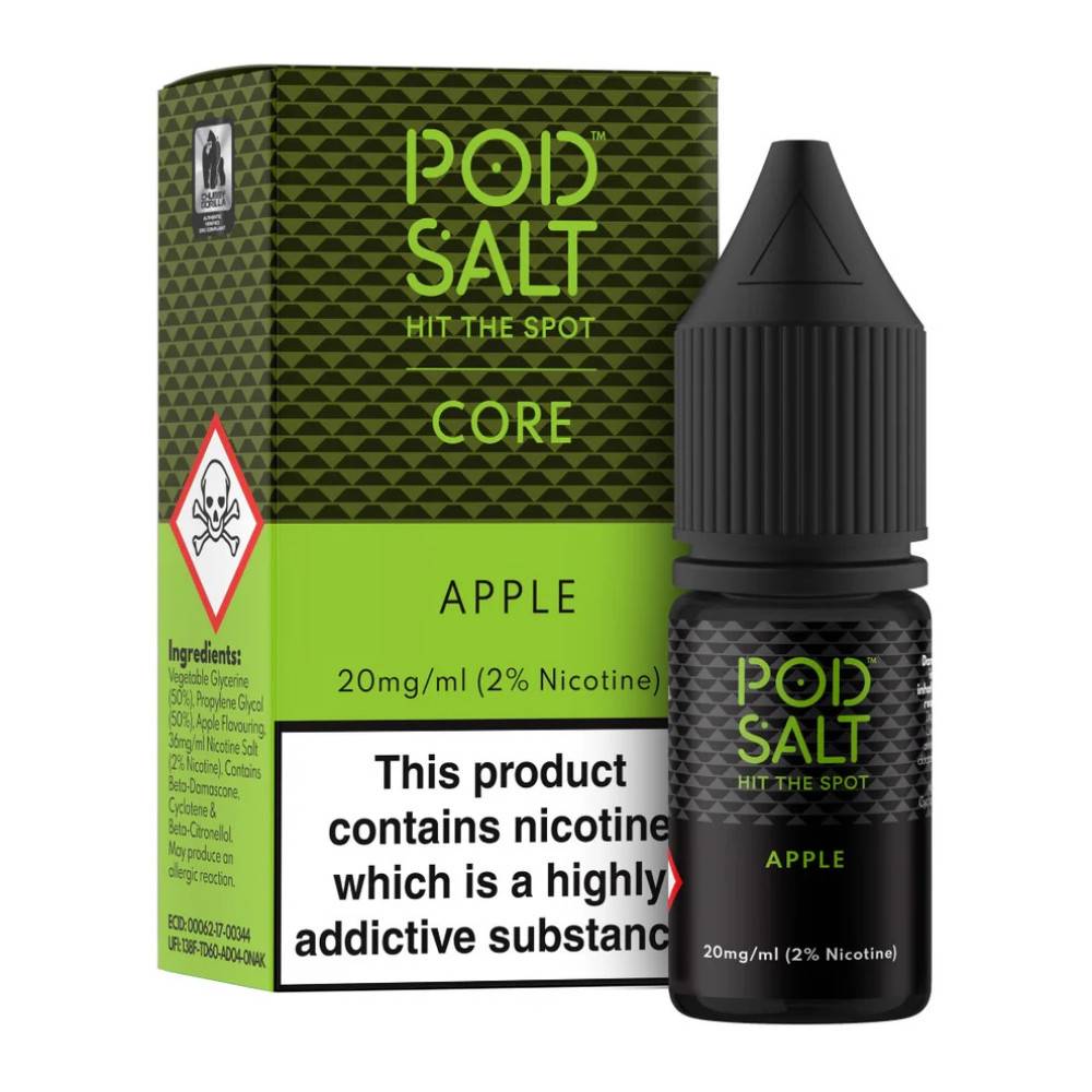 Pod Salt Core Nic Salts e liquids 10ml Apple 11mg