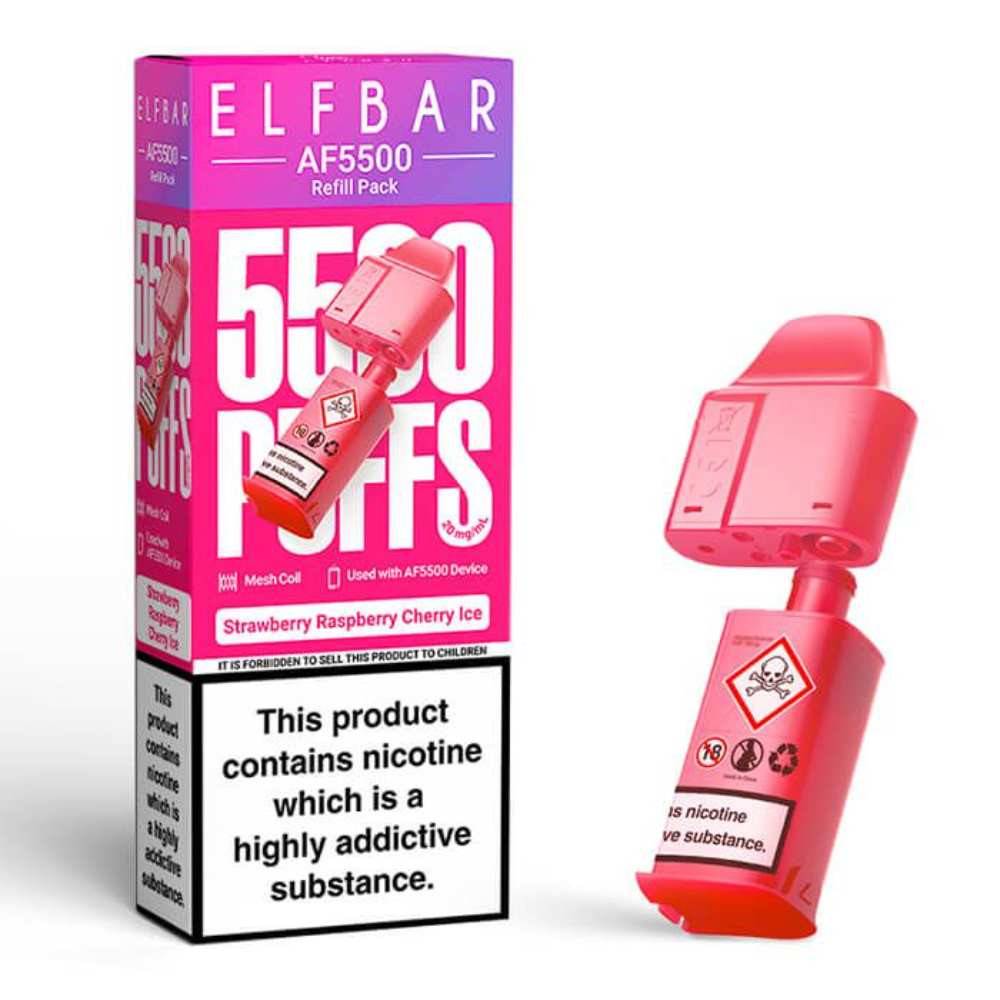 Elf bar AF5000 Pods Strawberry Raspberry Cherry Ice