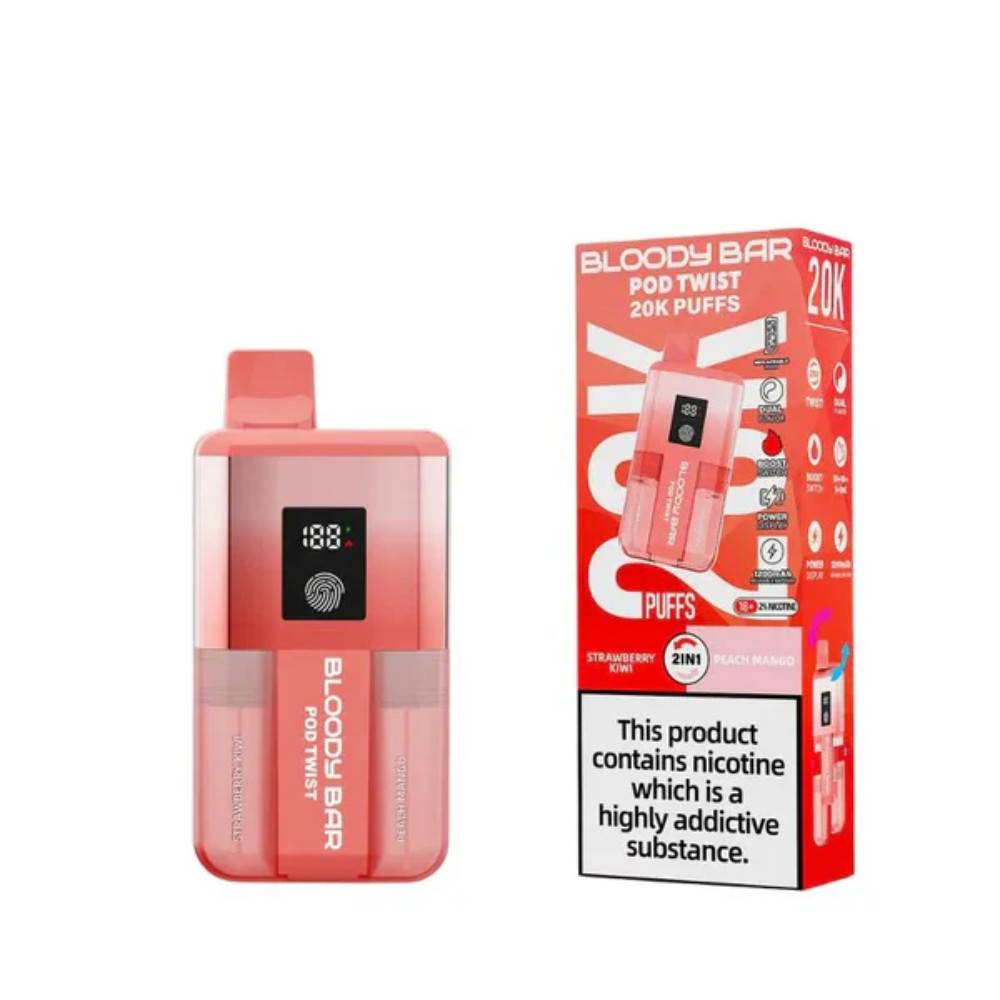 Bloody Bar Twist 20k Strawberry Kiwi / Peach Mango