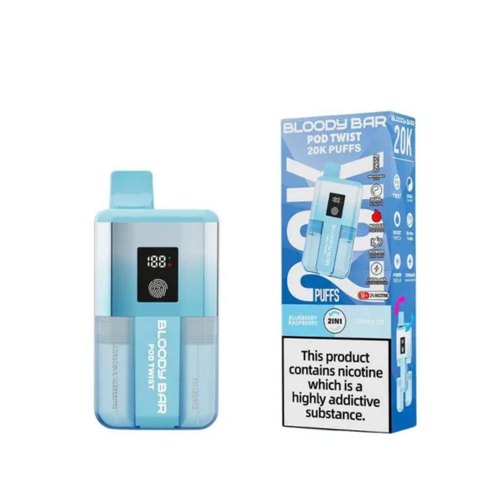 Bloody Bar Twist 20k Blueberry Raspberry / Cherry Ice