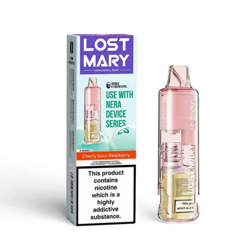 Lost Mary NERA 30k Pureview Refill Pod Packs Cherry Sour Raspberry