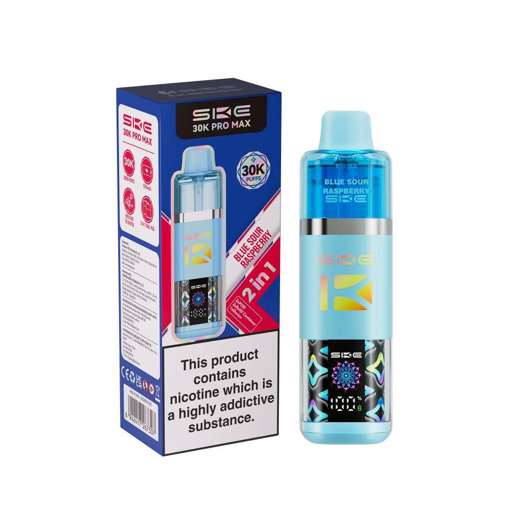 SKE 30k Pro Max Prefilled Vape Kit Blue Sour Raspberry