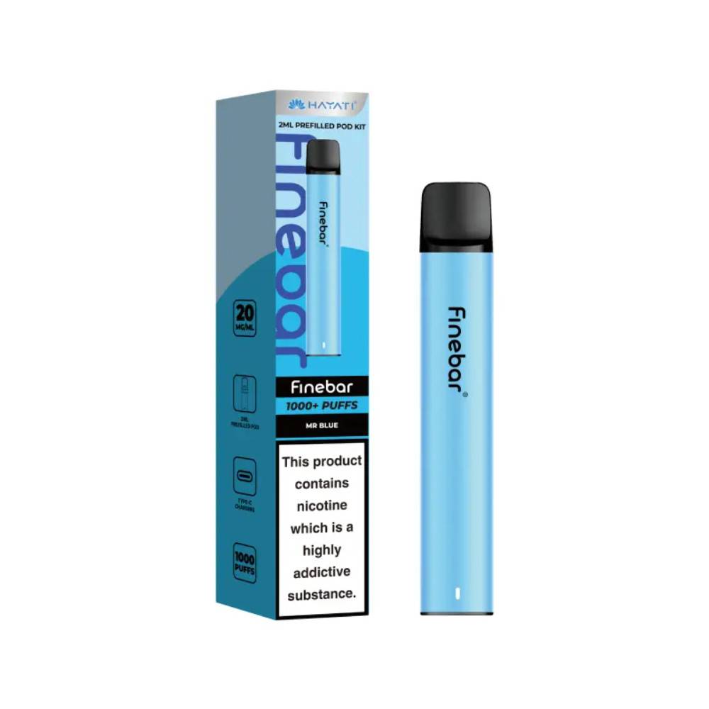 Hayati Finebar 1000 Prefilled Vape Kit Mr Blue