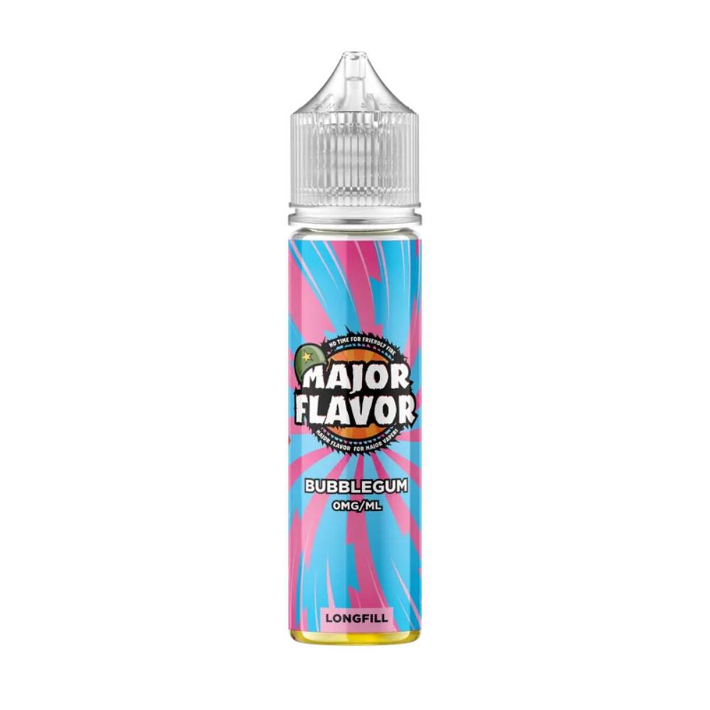 Major Flavour Longfill 60ml E-Liquid Bubble Gum