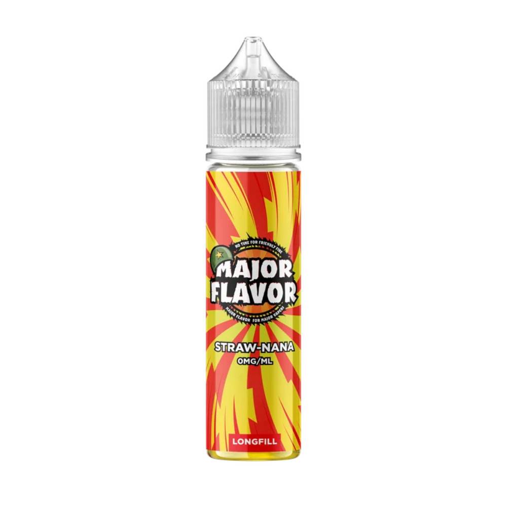 Major Flavour Longfill 60ml E-Liquid Straw Nana