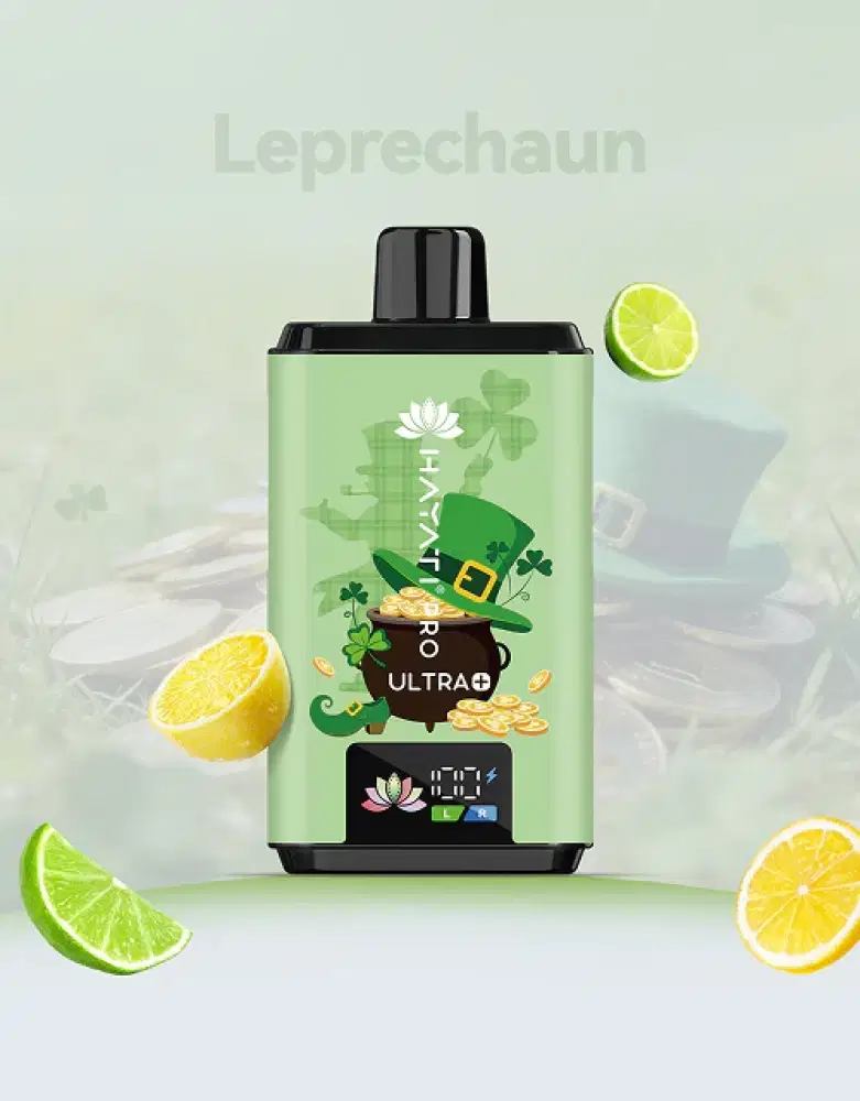 Hayati Pro Ultra+ Souvenir Edition (Ireland) | Box of 5 Lemon & Lime (Leprechaun)