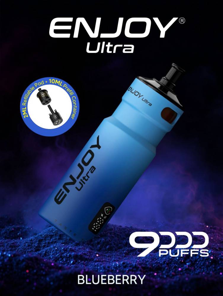 Enjoy Ultra 9000 Vape | Rechargeable Kit Blueberry