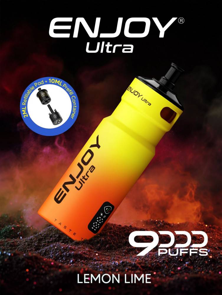 Enjoy Ultra 9000 Vape | Rechargeable Kit Lemon Lime