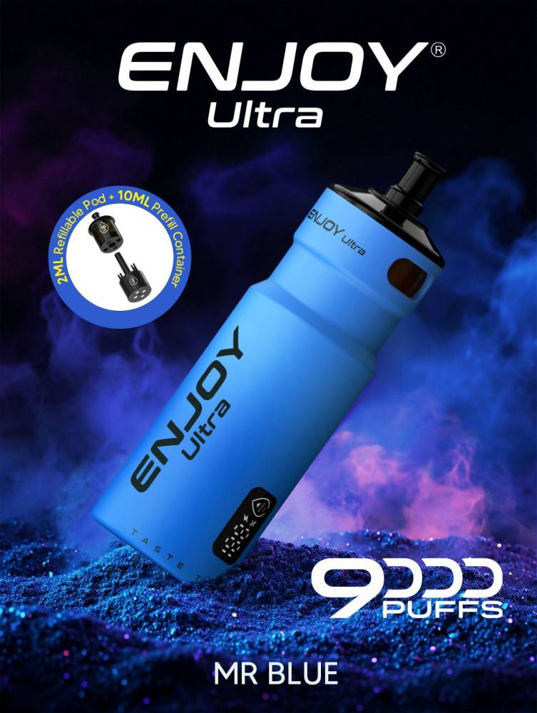 Enjoy Ultra 9000 Vape | Rechargeable Kit Mr Blue