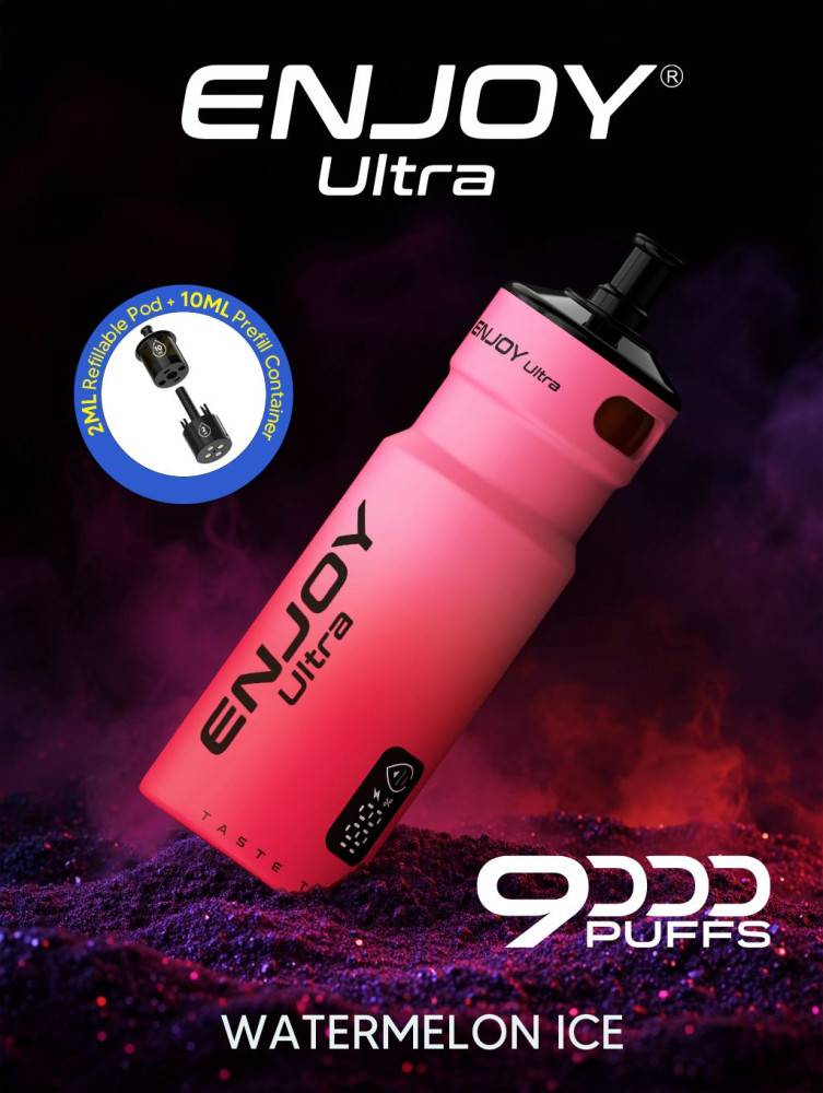 Enjoy Ultra 9000 Vape | Rechargeable Kit Watermelon Ice
